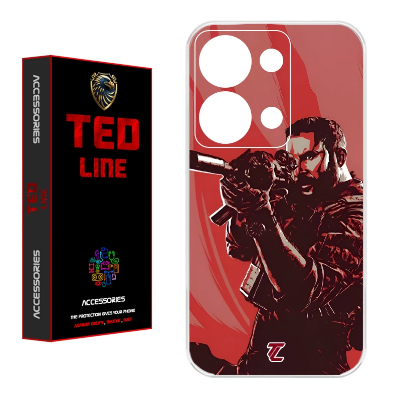 کاور تدلاین طرح کاپیتان پرایس کد 1212 مناسب برای گوشی موبایل شیائومی Redmi Note 13 Pro 4G / Poco M6 Pro