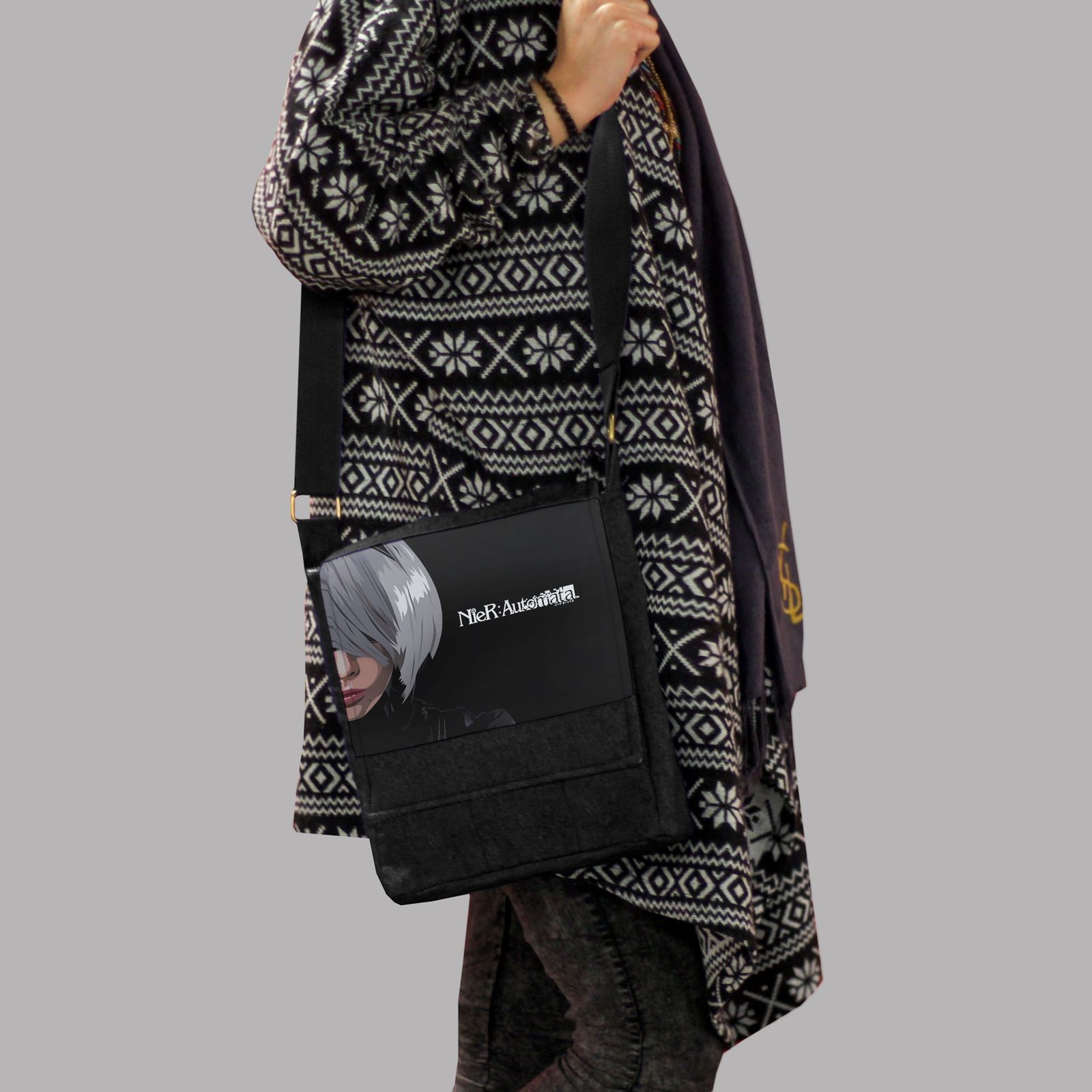 کیف رودوشی چی چاپ مدل نیئا اتوماتا کد Nier Automata 65250 -  - 5