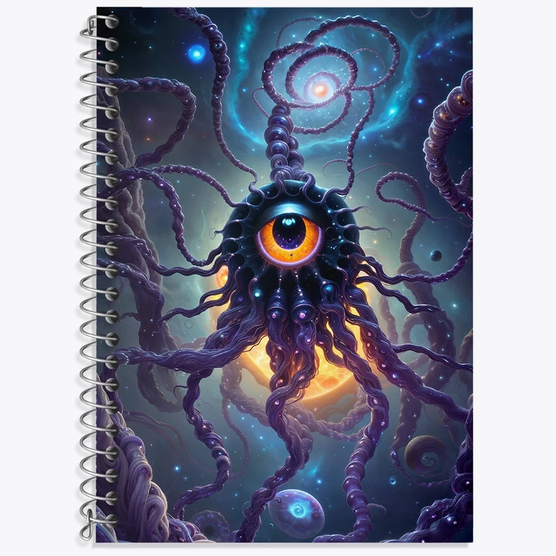 دفتر زبان 50 برگ خندالو مدل سه خط طرح موجود فضایی کد N1416