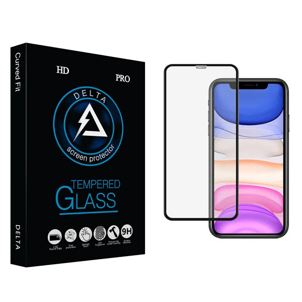 محافظ صفحه نمایش دلتا مدل Fit مناسب برای گوشی موبایل اپل iPhone xr