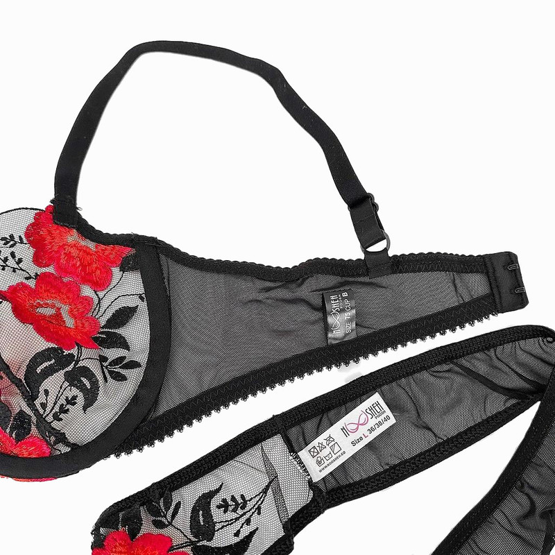 ست شورت و سوتین زنانه نوشه پوش مدل 88005