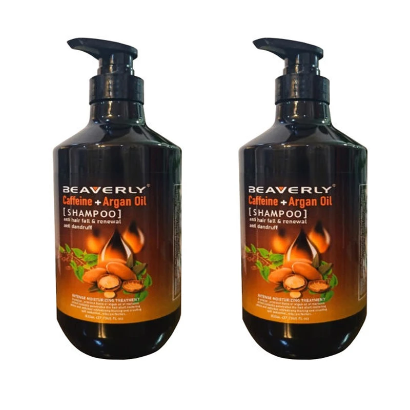 شامپو مو بیورلی مدل Argan Oil حجم 820 میلی لیتر مجموعه 2 عددی
