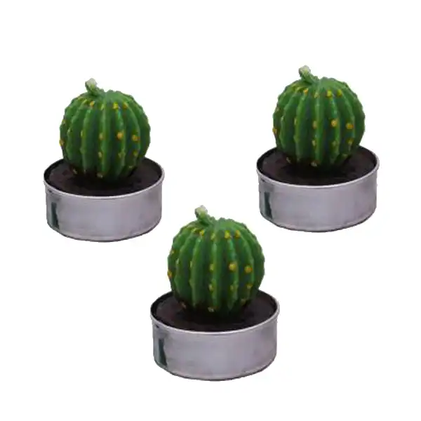 شمع وارمر مدل کاکتوس کد 100 مجموعه 3 عددی