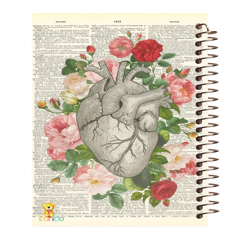 دفتر نقاشی 50 برگ بانیبو مدل قلب کد 2718