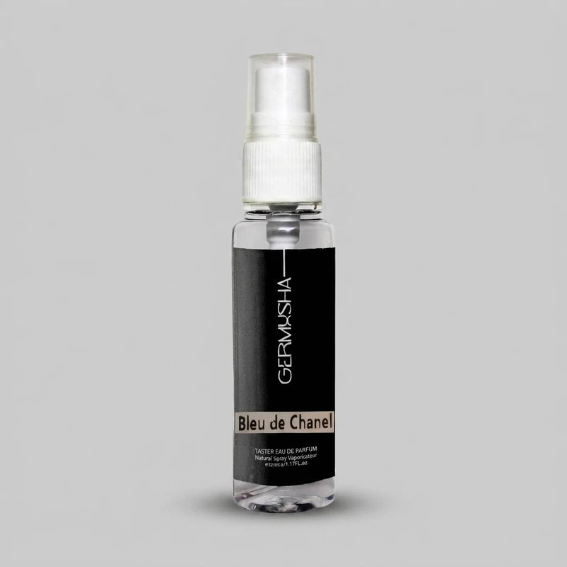 عطر جیبی مردانه گرموشا مدل بلو شنل با رایحه خنک حجم 32 میلی‌لیتر
