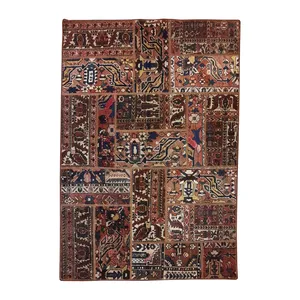 کلاژ فرش دستبافت سه متری مدل چهل تکه کد N.K.P.CO.C12