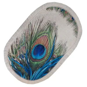 پادری مدل بیضی کد 24 سایز 50x80 سانتی متر