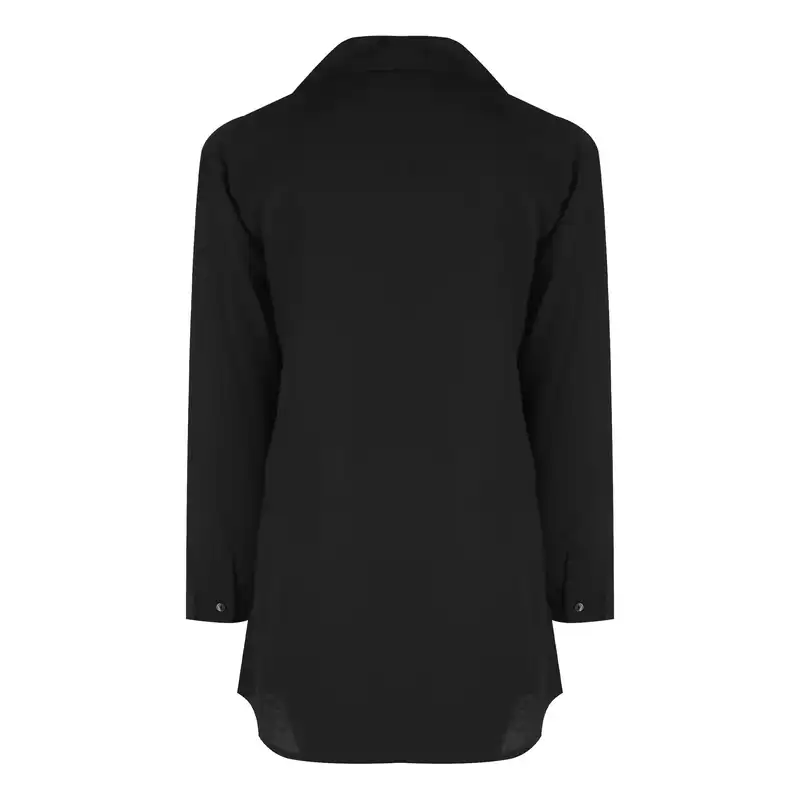 مانتو زنانه مدل HMS403 رنگ مشکی