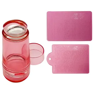 مهر ناخن و شابلون مدل XY-204 مجموعه 2 عددی