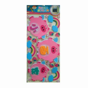 استیکر دیواری کودک مدل فومی طرح Piggy