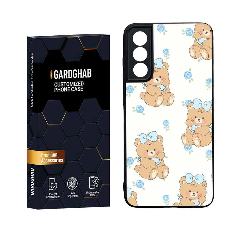  کاور گارد قاب مدل دور ژله ای پشت گلس فانتزی مناسب برای گوشی موبایل سامسونگ Galaxy S21 FE