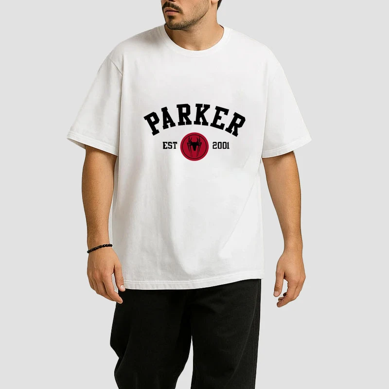 تی شرت مردانه آستین سه ربع پنبه دورو مدل parker