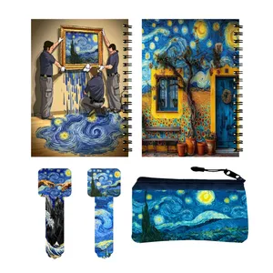 بسته لوازم تحریر مدل شب پرستاره ونگوک کد 84 مجموعه 5 عددی