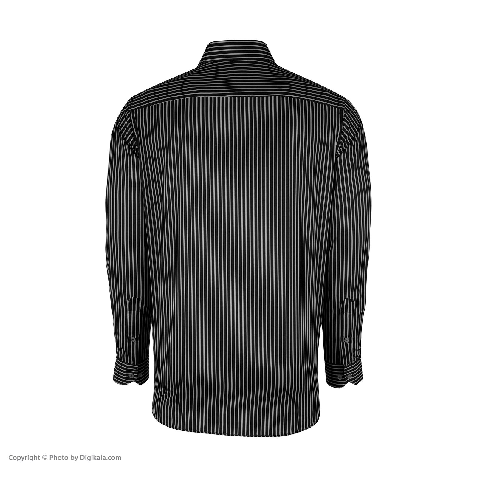 پیراهن آستین بلند مردانه ایکات مدل راه راهPST1152171 -  - 4