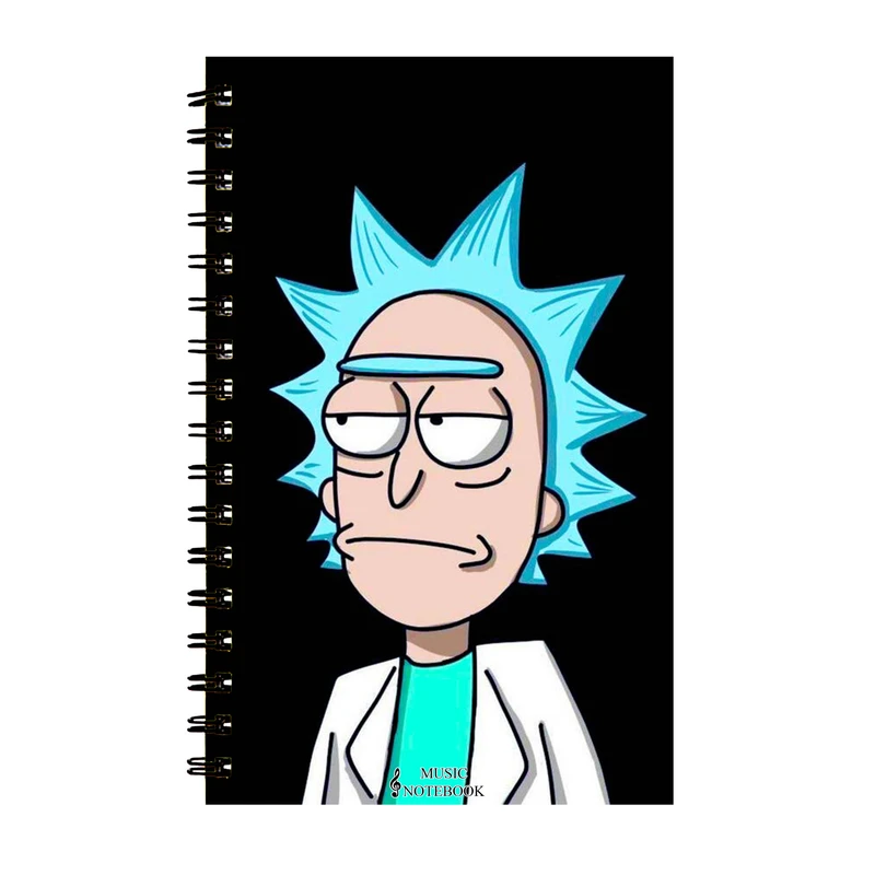 دفتر نت موسیقی 40 برگ مدل ریکی و مورتی کد 66