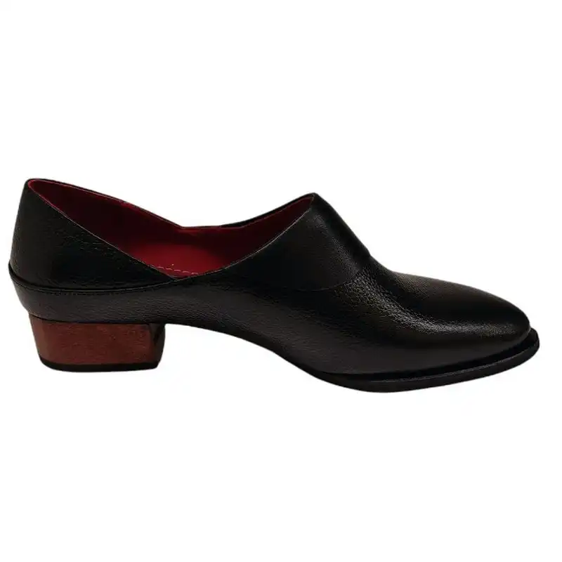 کفش زنانه سرزمین چرم مدل 141658 مشکی