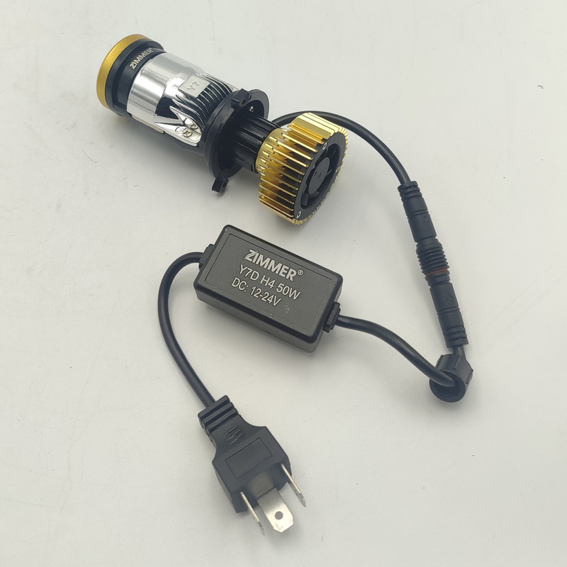 لامپ هدلایت خودرو زیمر مدل Y7D-4300K پایه H4 بسته دو عددی