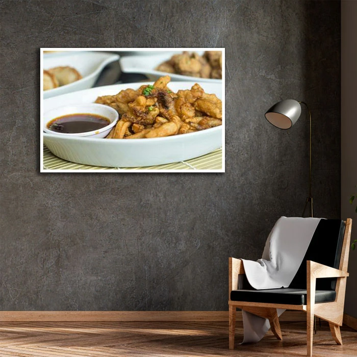 تابلو نوری بکلیت طرح سیب زمینی مدل W-D2259 فریم سفید