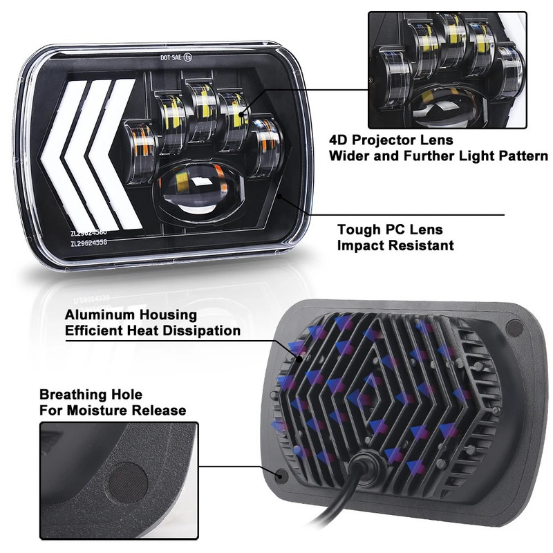 پروژکتور خودرو طرح آفرودی کد VIC-FL بسته دو عددی