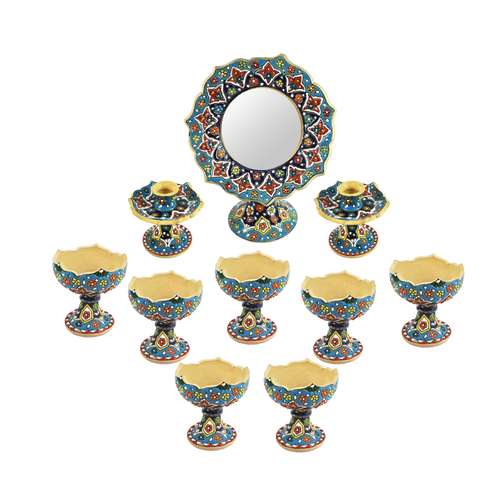 ست 10 تکه هفت سین میناکاری کد 2701003