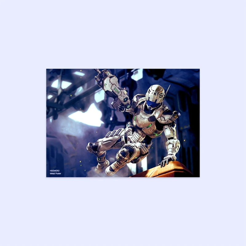 پوستر هومرو مدل فلزی طرح HALO کد PS550