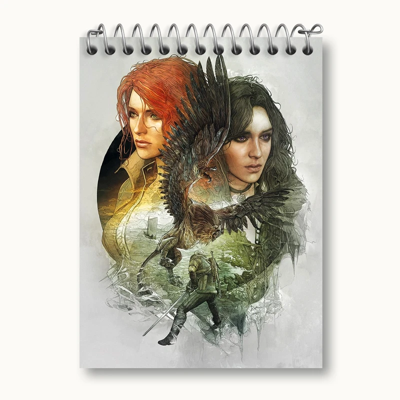 دفتر یادداشت 50 برگ خندالو مدل تریس و ینیفر ویچر کد 30928