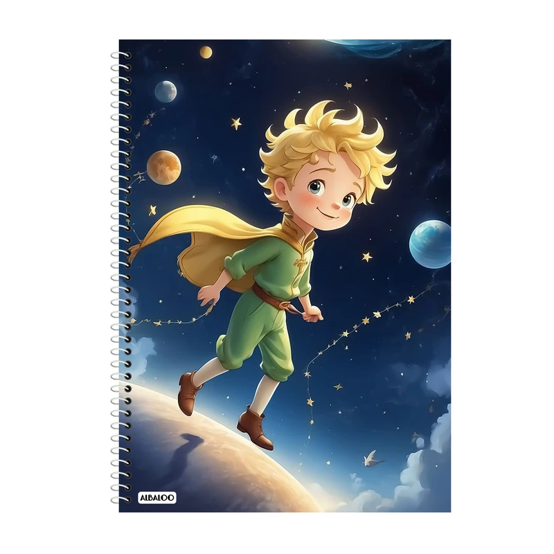 دفتر زبان 50 برگ آلبالو مدل شازده کوچولو کد 2313