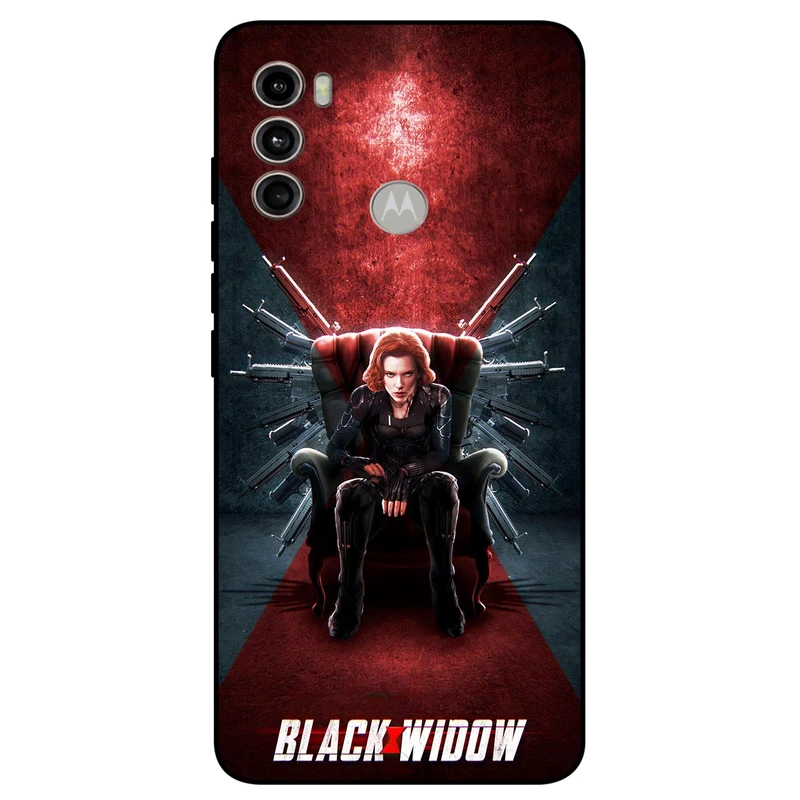 کاور مگافون طرح بیوه سیاه مدل 5423 مناسب برای گوشی موبایل موتورولا Moto G60