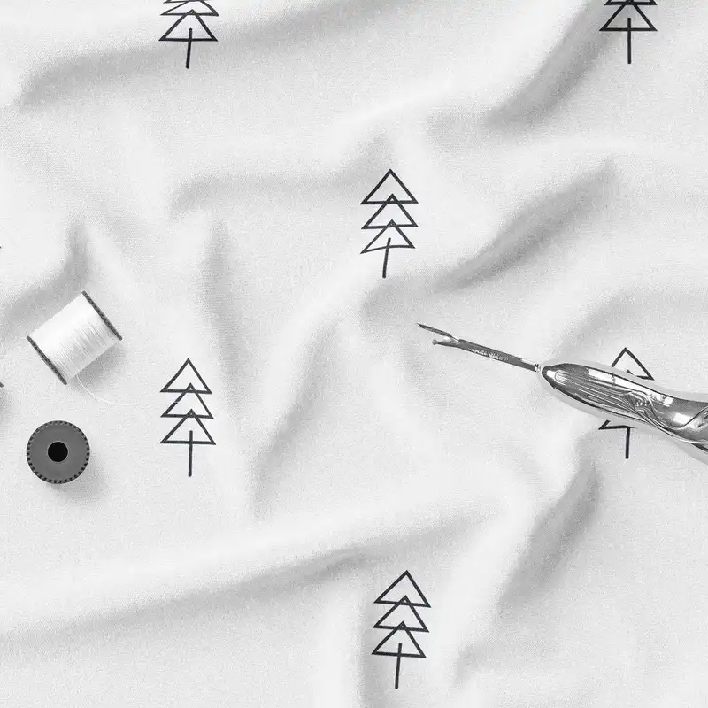 پارچه ملحفه پارچه باما مدل مخمل طرح درخت کد 5011262