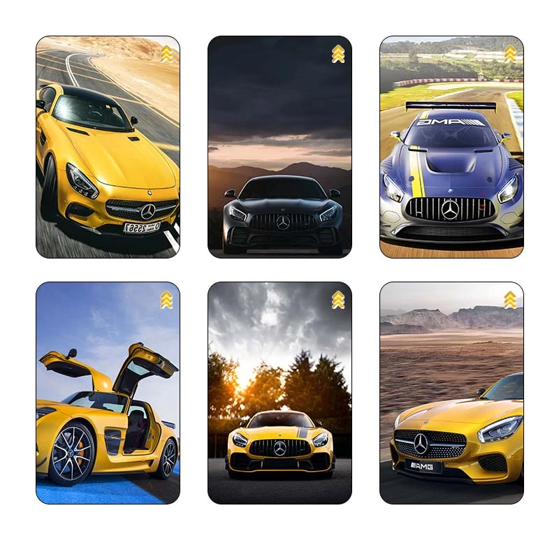 استیکر کارت مدل مرسدس‑بنز ا ام جی Mercedes‑Benz AMG کد 42829 مجموعه 6 عددی