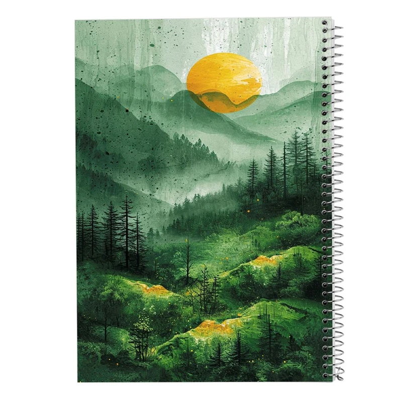 دفتر ژورنال نویسی 50 برگ مدوپد مدل نقطه ای طرح طبیعت کد DF15407