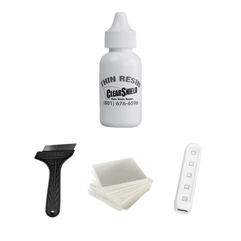 کیت ترمیم شیشه و کریستال کلرشیلد مدل Thin-Resin