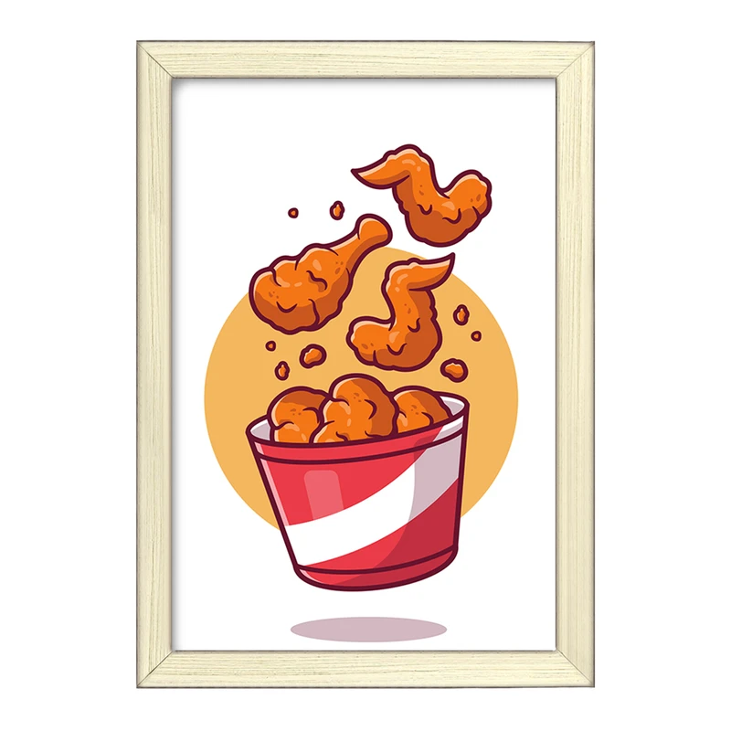 تابلو خندالو طرح فست فود سوخاری کد 29468