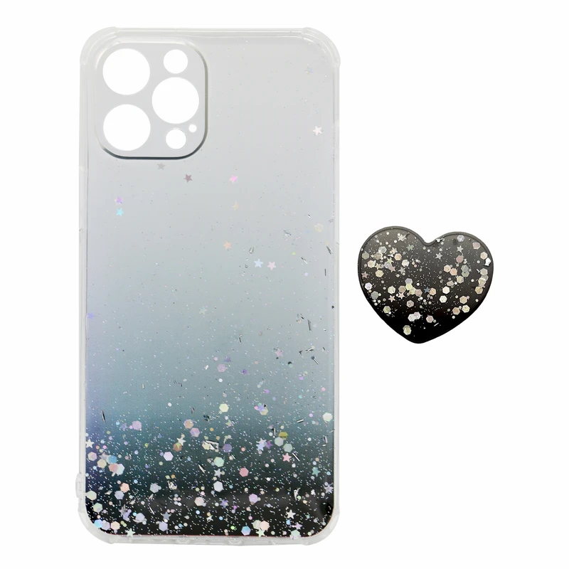 کاور طرح ستاره مدل CLR-01 مناسب برای گوشی موبایل اپل iPhone 12 Pro Max به همراه پاپ سوکت