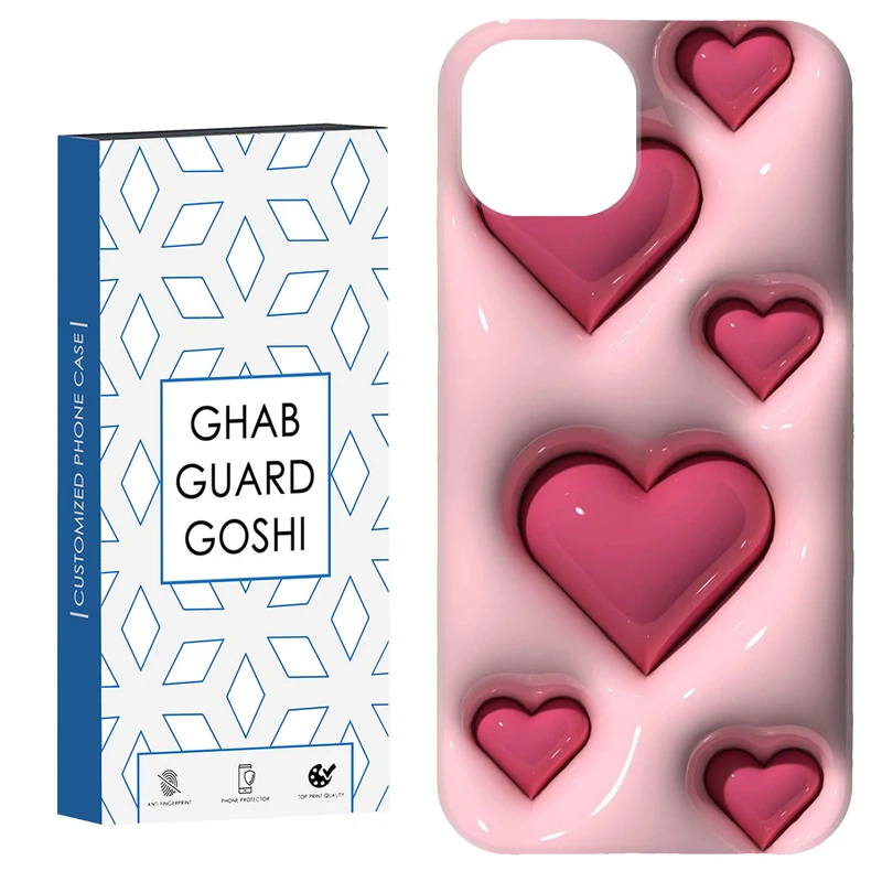 کاور قاب گارد گوشی طرح قلب کد Dimo-408 مناسب برای گوشی موبایل اپل iPhone 13 / 14