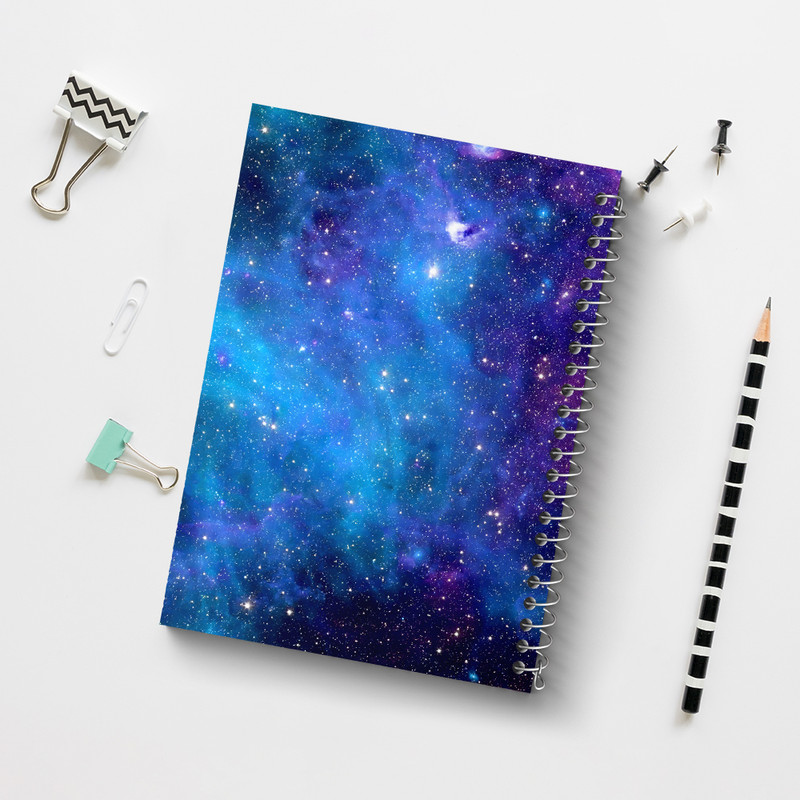 دفتر مشق 100 برگ خندالو طرح کهکشان کد N5407