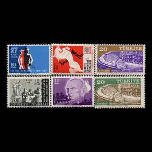 تمبر یادگاری مدل خارجی مجموعه 6 عددی 