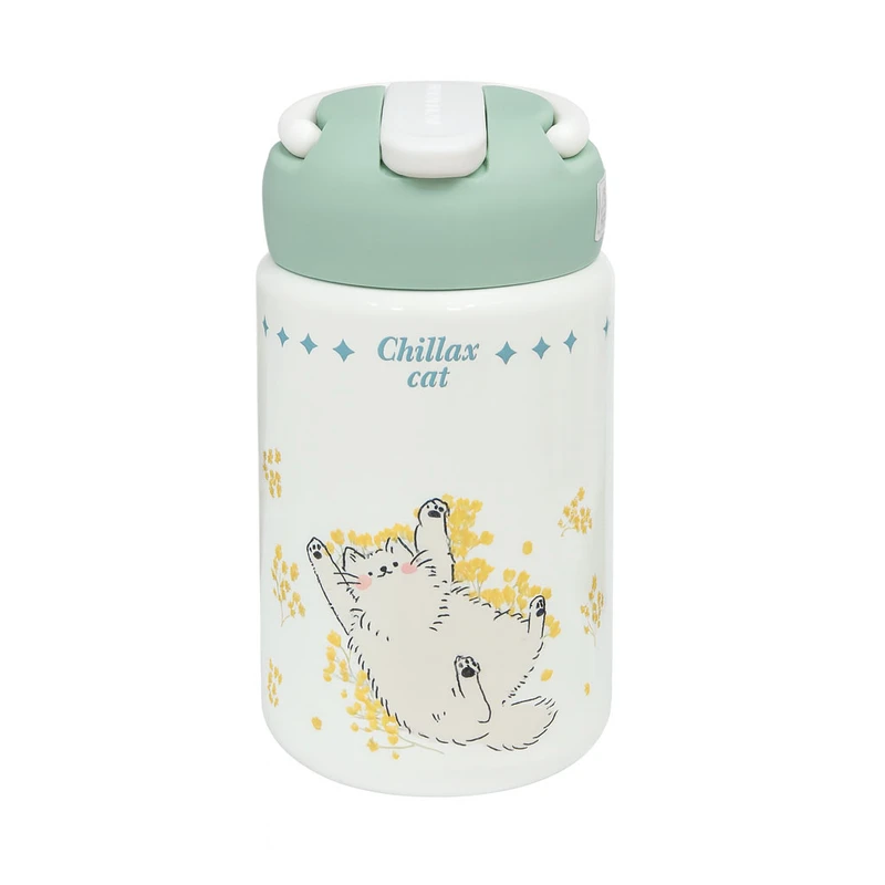 تراول ماگ اچ اس کاپ مدل H-BW-1471 طرح Chillax Cat گنجایش 0.36 لیتر