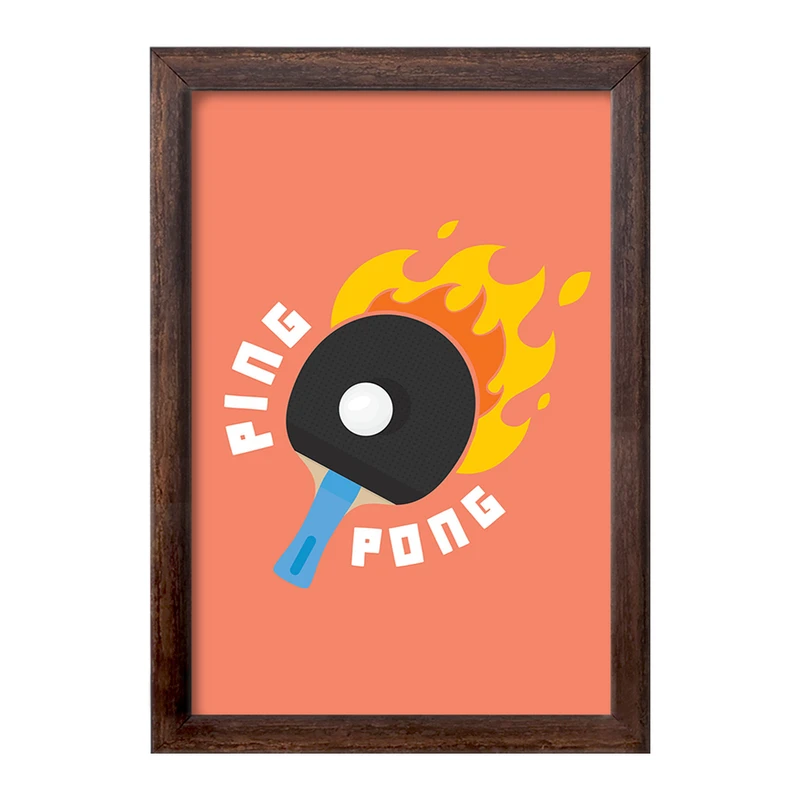 تابلو خندالو طرح پینگ پنگ Ping Pong کد 27992