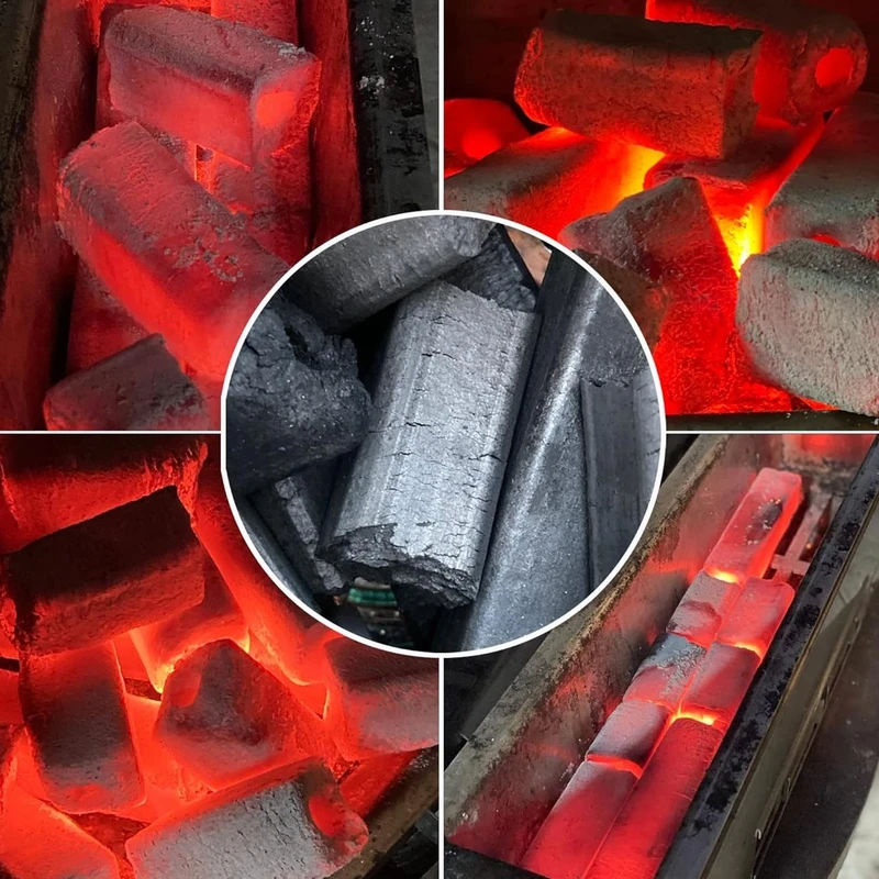 عکس شماره 3 : زغال فشرده ممتاز مدل briquettes charcoal وزن 8000 گرم