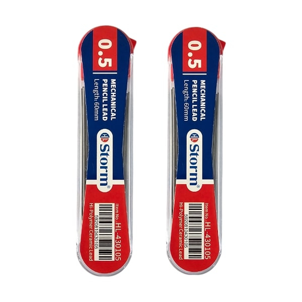 نوک مداد نوکی 0.5 میلی متری استورم مدل HL-430105 بسته ۲ عددی