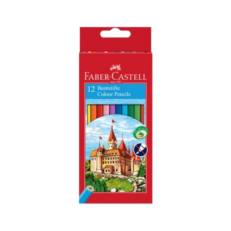 مداد رنگی فابر کاستل 12 رنگ مدل C12