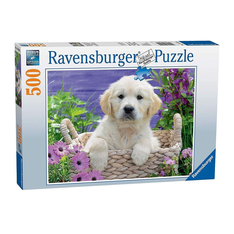 پازل 500 تکه راونزبرگر مدل Cute Golden Retriever کد 14829