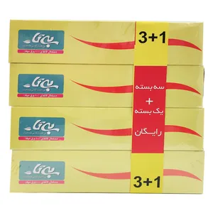 دستمال کاغذی 100 برگ بی تا مدل BI_MOOOJZARD بسته 4 عددی