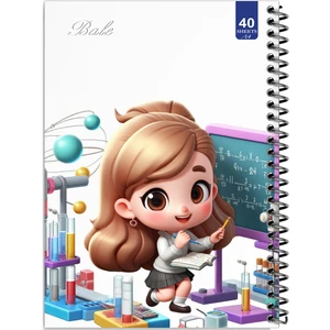 دفتر نقاشی 40 برگ انتشارات بله طرح دخترانه کد A4-K725