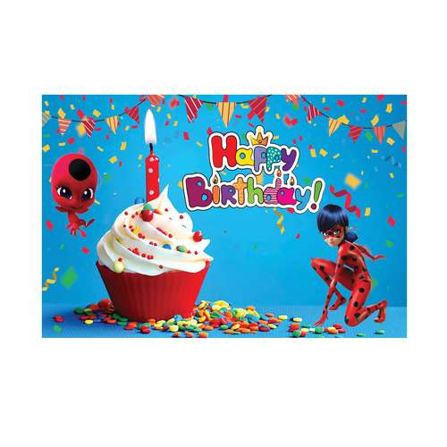 بنر تم تولد طرح دختر کفشدوزکی کد B-SED_3470