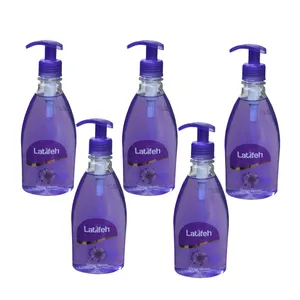 مایع دستشویی لطیفه مدل Violet Flower حجم 400 میلی لیتر بسته 5 عددی 