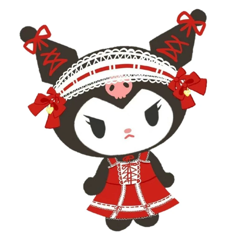 استیکر پارچه و لباس پاد آفرین مدل کارتونی کورومی kuromi کد 830