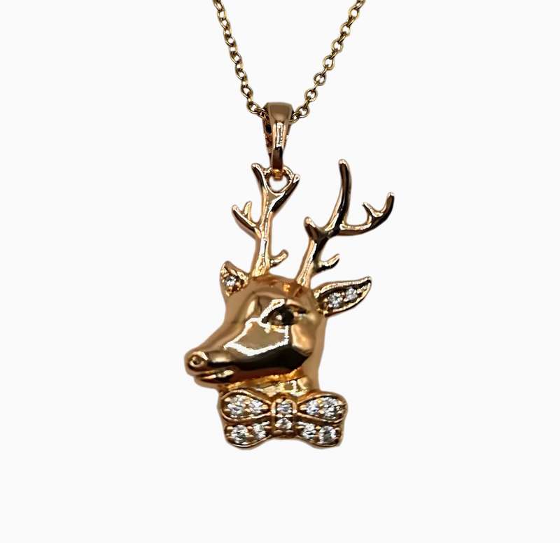 گردنبند زنانه ژوپینگ طرح گوزن