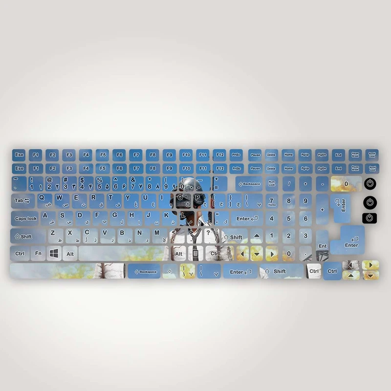 برچسب حروف فارسی کیبورد مدل Gaming کد K-123 